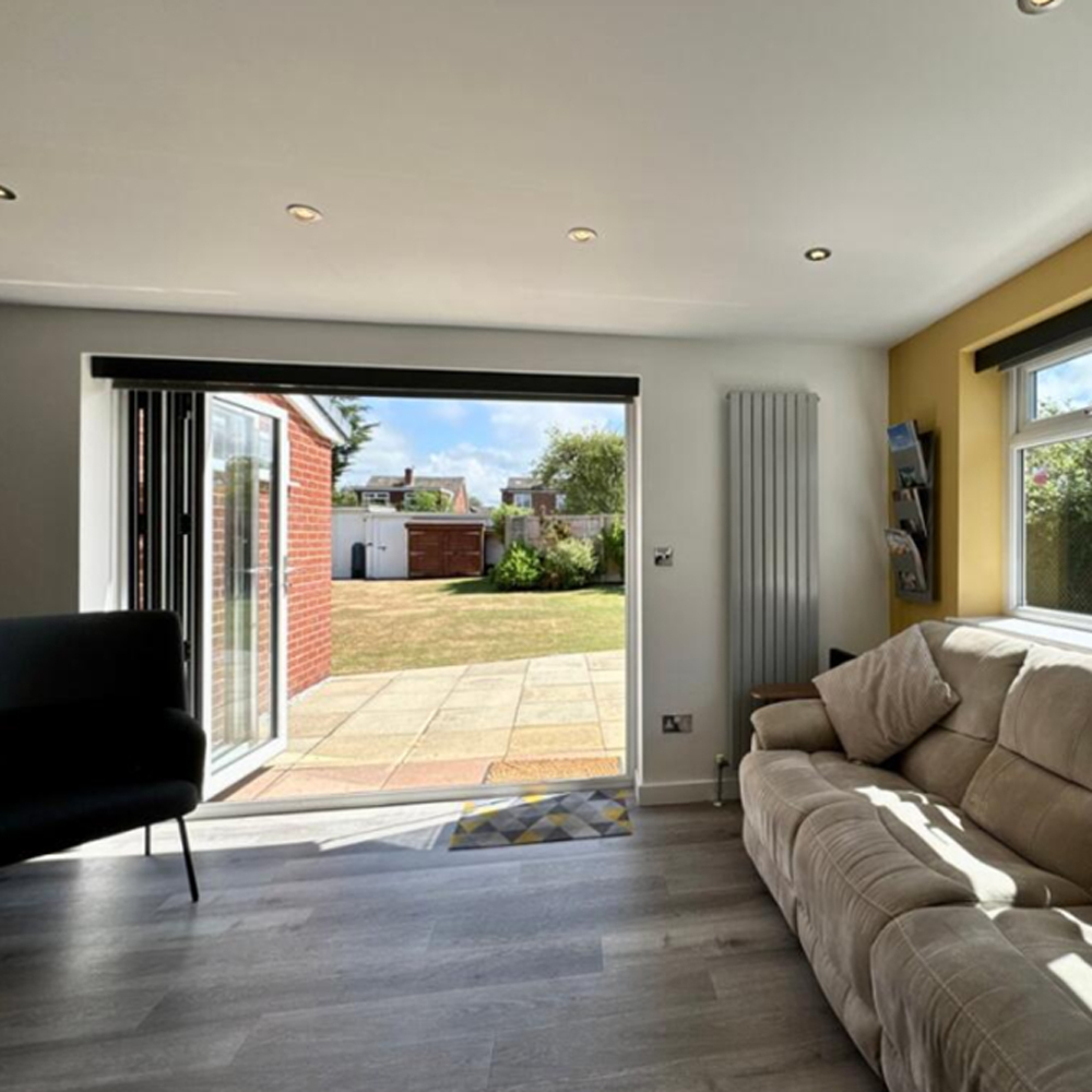 Residential Property with bi-fold doors in a kitchen